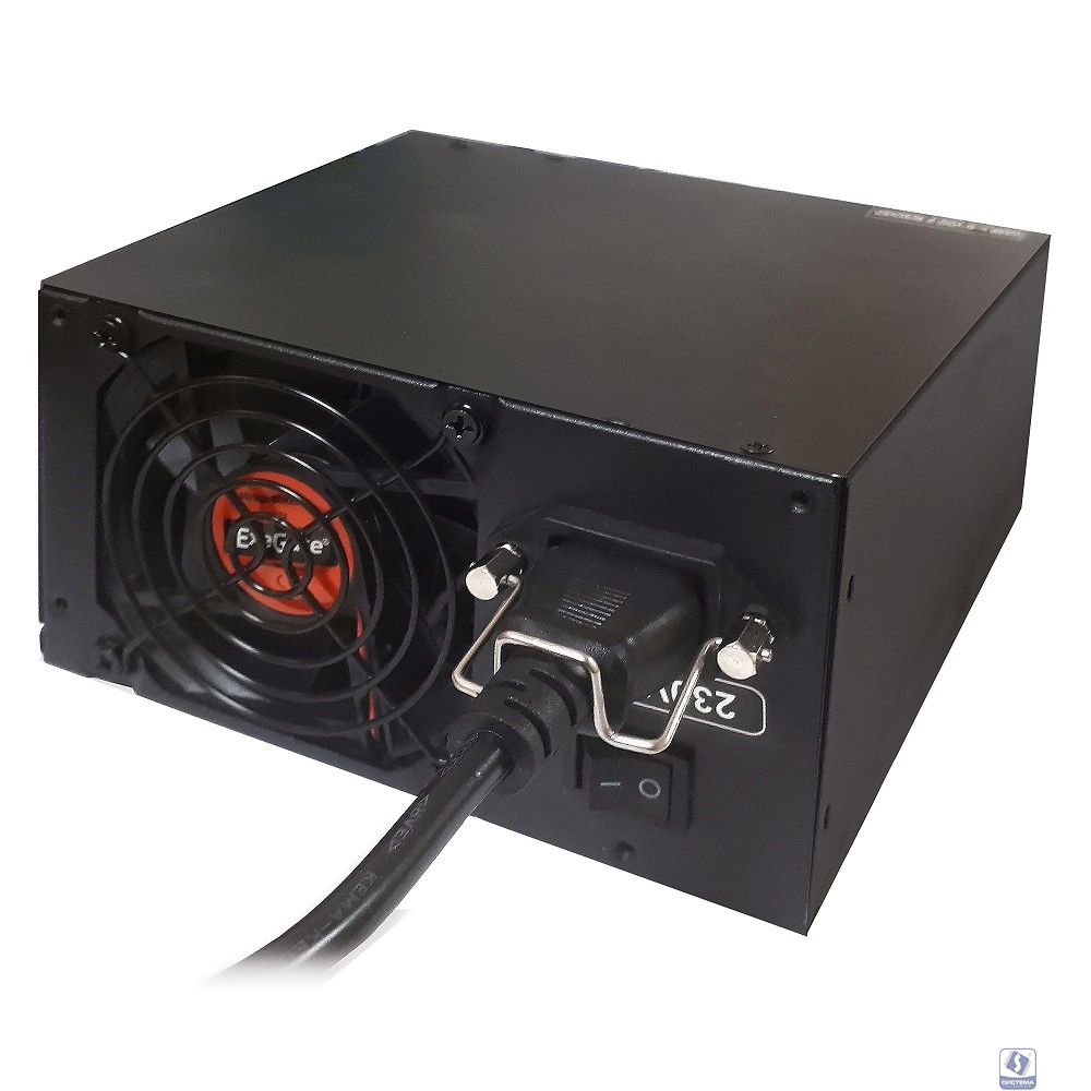 Exegate EX221641RUS-S Блок питания 500PPX RTL, ATX, SC, black, APFC, 14cm, 24p+(4+4)p PCI-E,4*IDE,5*SATA, FDD + кабель 220V с защитой от выдергивания