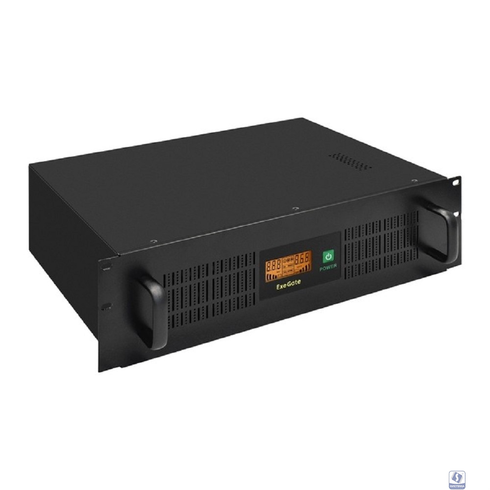 Exegate EX293056RUS ИБП ExeGate ServerRM UNL-1500.LCD.AVR.2SH.4C13.RJ.USB.3U <1500VA/900W, LCD, AVR, 2*Schuko+4*C13, RJ45/11, USB, 3U, установка в стойку, Black>