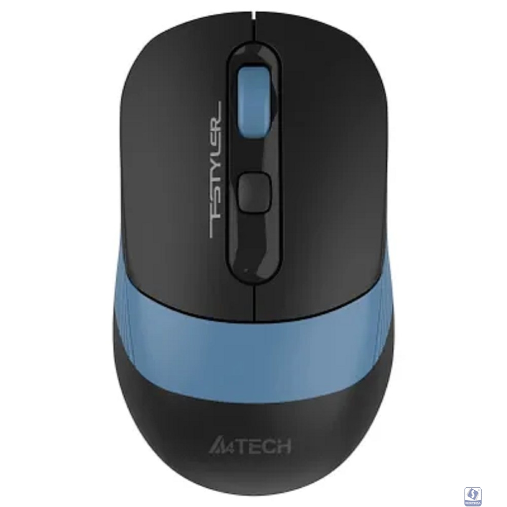 Мышь A4Tech Fstyler FB10C черный/синий оптическая (2400dpi) беспроводная BT/Radio USB (4but)