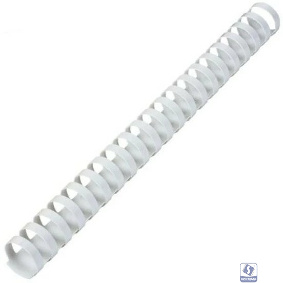 Пластиковые пружины 22 мм белые/черные 25+25 шт./ Пружины пластиковые 22 мм белые/черные (166-200 листов) 25+25 шт, ГЕЛЕОС [BCA4-22WB]