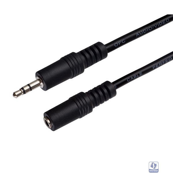 PERFEO Кабель Jack 3.5 мм вилка - Jack 3.5 мм розетка, длина 10 м. (J2204)