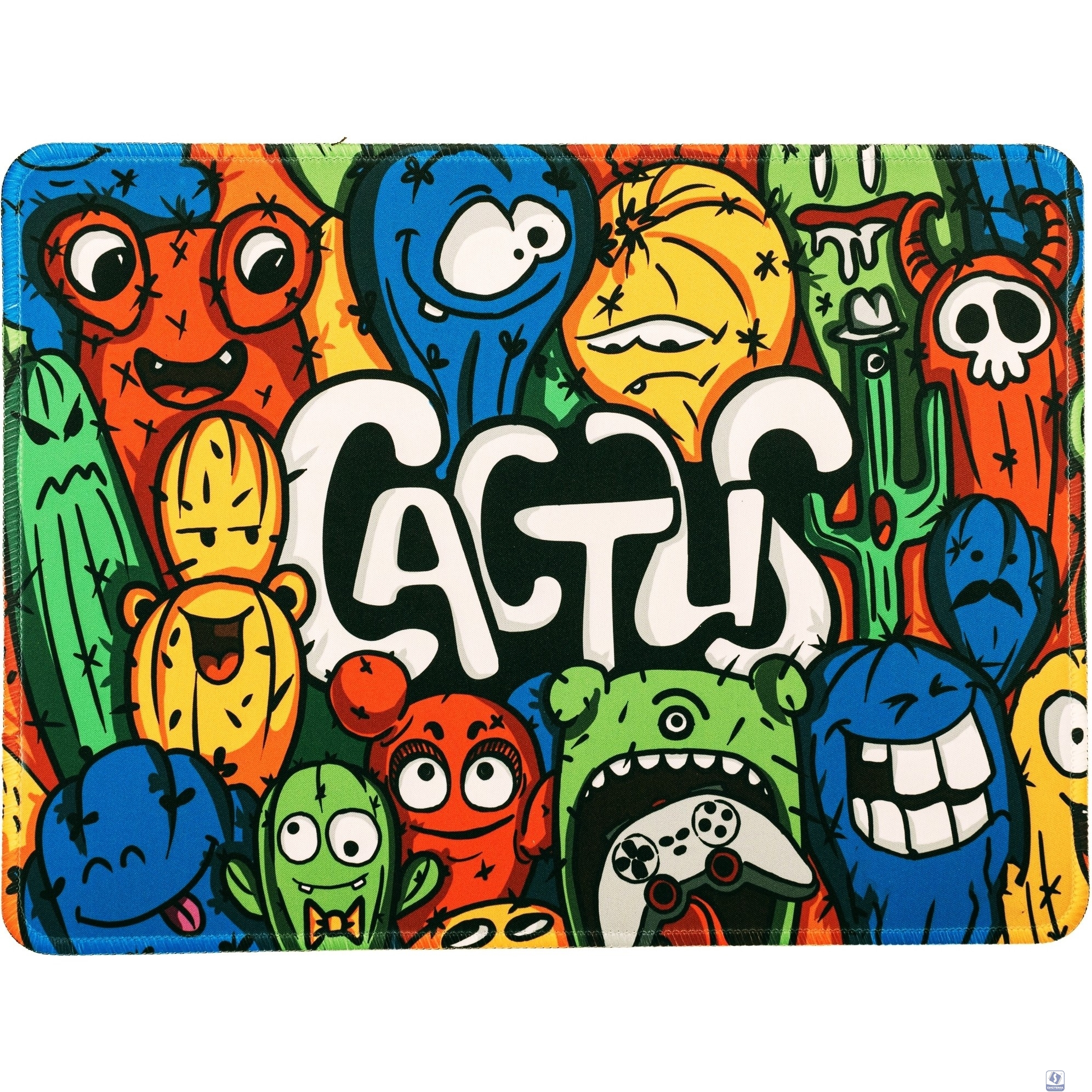 Коврик для мыши Cactus Colorful Cacti 400x300x3мм (CS-MP-PRO07XL)