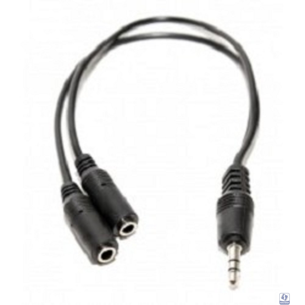 5bites AA-3MF2-02BK Кабель-5bites Адаптер  3.5 Jack/M - 2*3.5 Jack/F