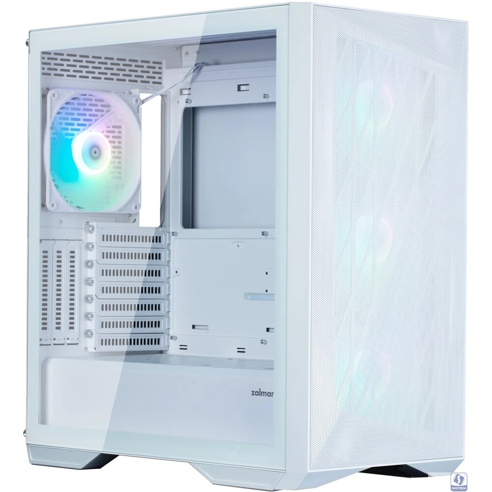 Корпус ZALMAN Z9 Iceberg MS, EATX, WHITE, WINDOW, 4x3.5", 5x2.5", 2xUSB2.0, 2xUSB3.0, 1xUSB 3.1 Gen2 Type-C, FRONT 3x140mm ARGB, REAR 1x140mm ARGB