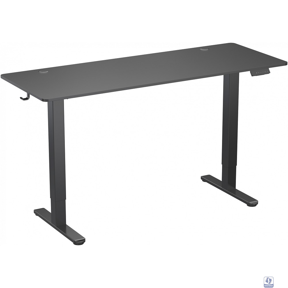 Стол компьютерный Cactus CS-EDL-BBK, ДСП, черный