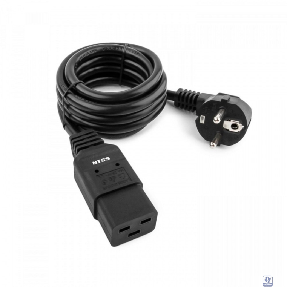 NTSS Шнур питания NTSS для БРП IEC 60320 C19 –   Schuko, 3х1.5, 3 м, ГОСТ NTSS-PC19772