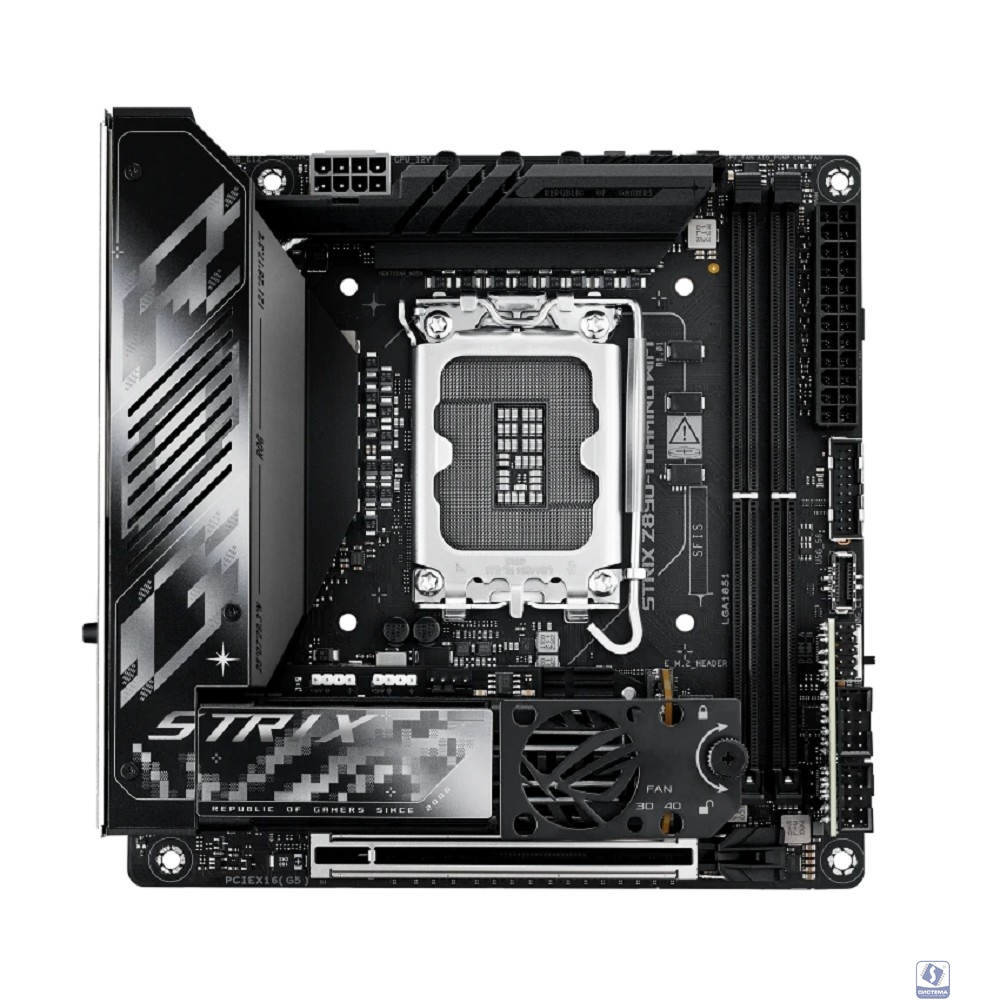 Материнская плата ASUS ROG STRIX Z890-I GAMING WIFI LGA1851 mini-ITX 2xDDR5 PCIEx16 2xM.2 2xThunderbolt USB-C HDMI 2.5GLAN Wi-Fi 7