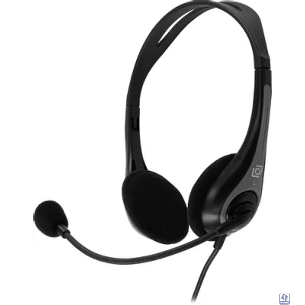 Oklick Наушники с микрофоном Оклик HS-M300 черный/серый накладные (1876323)