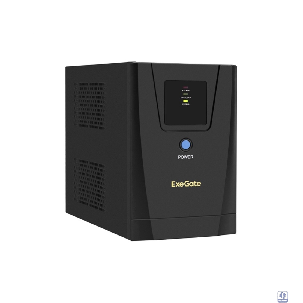 Exegate EX292793RUS ИБП ExeGate SpecialPro UNB-1200.LED.AVR.2SH.3C13 <1200VA/750W, LED, AVR, 2*Schuko+3*C13, съемн.кабель, металлический корпус, Black>
