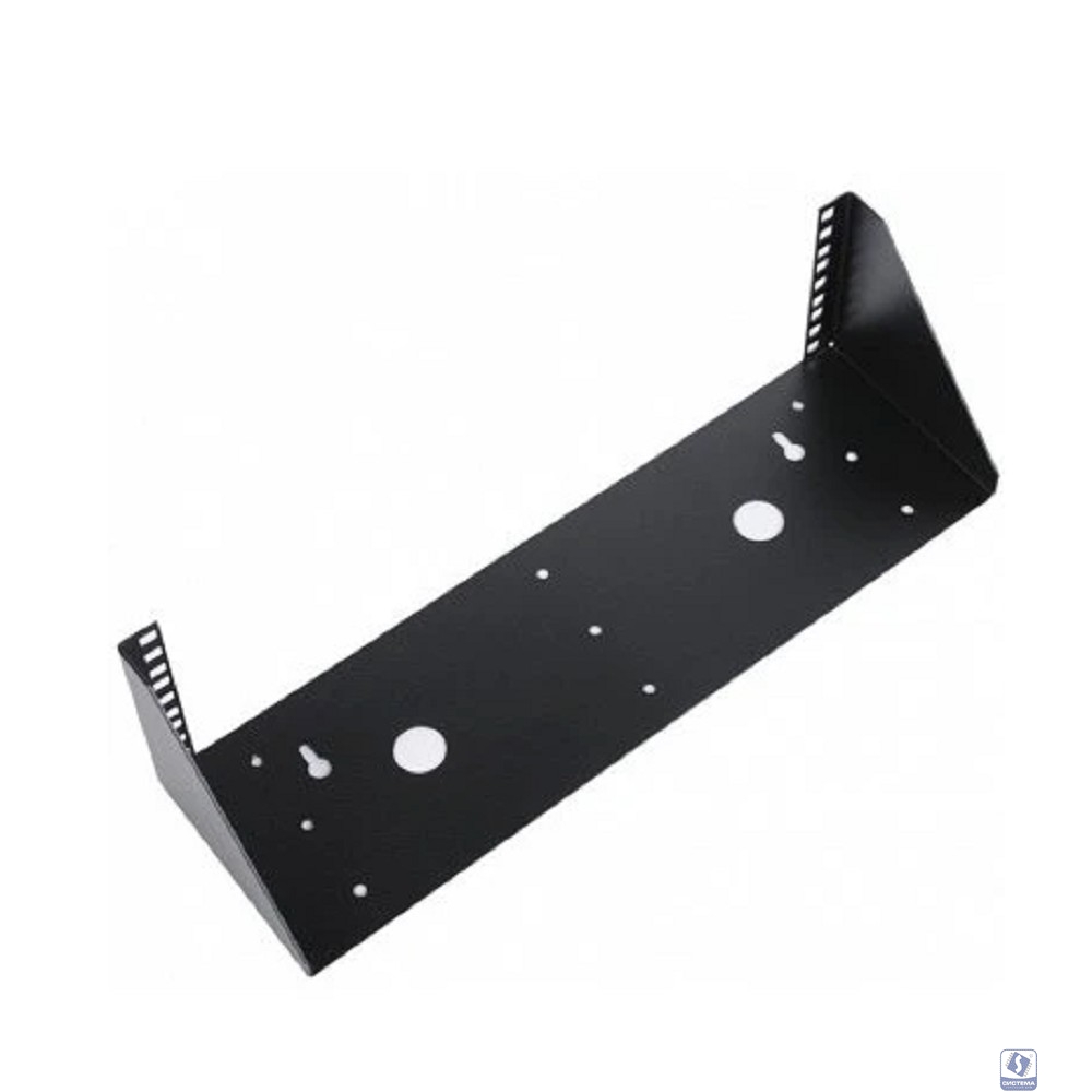 ЦМО Кронштейн телекоммуникационный настенный вертикальный 2U, цвет черный  [КНО-В-2U-9005]