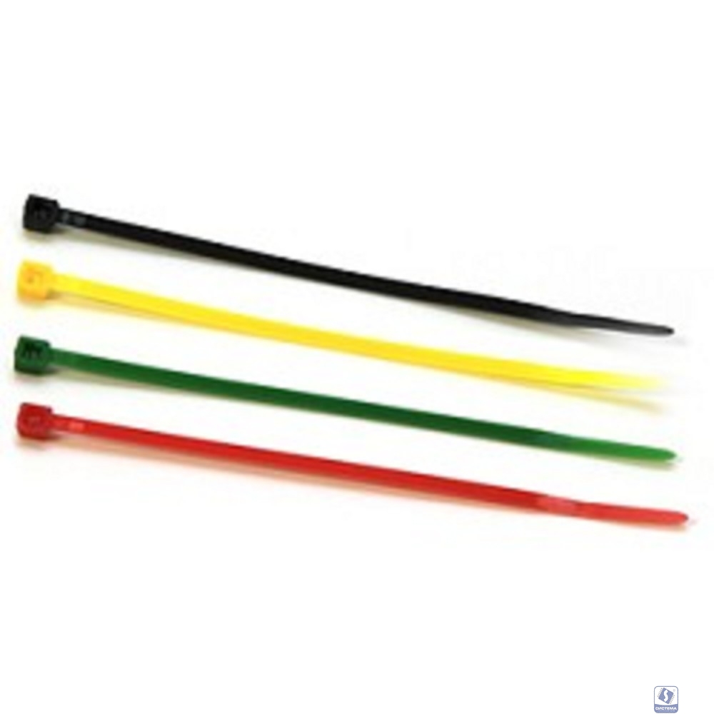 Gembird (NYT-100x2.5С) Стяжки  пластиковые 100 мм х 2,5 мм (набор 4 цвета по 25 шт)