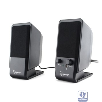 Gembird SPK-510, черный, 6 Вт, рег. громкости, разъём для наушников,USB-питание