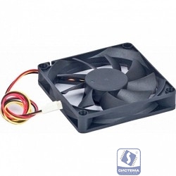 Gembird Вентилятор 60x60x25, втулка, 3pin, провод 25см [D6025SM-3]