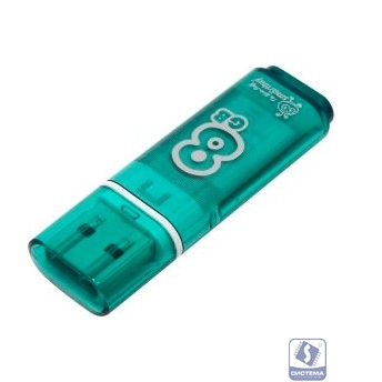 Smartbuy USB Drive 8Gb Glossy series Green SB8GBGS-G
