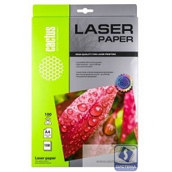 Cactus CS-LPA4100100 Бумага Cactus CS-LPA4100100 A4/100г/м2/100л. глянцевое для лазерной печати