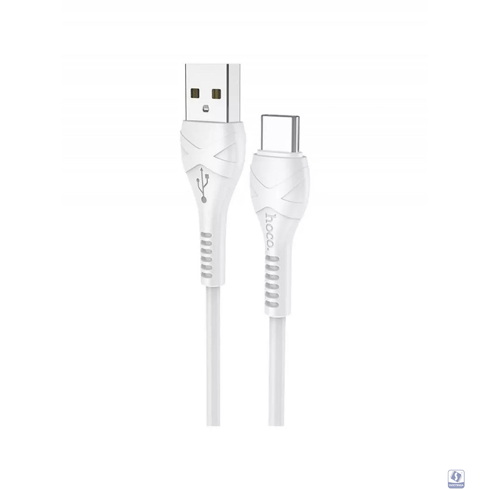 HOCO X37/ USB кабель Type-C/ 0.5m/ 2.4A/ White