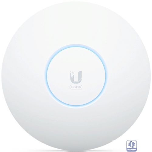 UBIQUITI U6-Enterprise Точка доступа 2,4+5+6 ГГц, Wi-Fi 6E, 4х4 MU-MIMO, 802.3at, 1х 2,5G RJ45