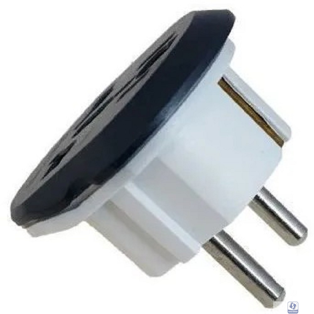 Адаптер-переходник 11626/20 (1 розетка) темно-серый [11626/20] (1860968) 