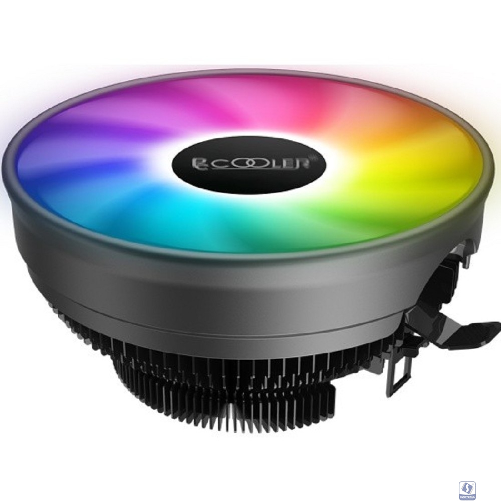 PCCooler E126M PRO Кулер S775/115X/AM2/2+/AM3/3+/AM4/FM1/FM2/2+ (TDP 92W, вент-р 120мм с PWM, FIXED COLOR FAN, 1000-1800RPM, 29.8dBa) Retail Color Box