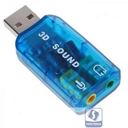 C-media ASIA USB 6C V Звуковая карта USB TRUA3D (C-Media CM108/ASIA USB 6C V) 2.0 channel out 44-48KHz (5.1 virtual channel) RTL