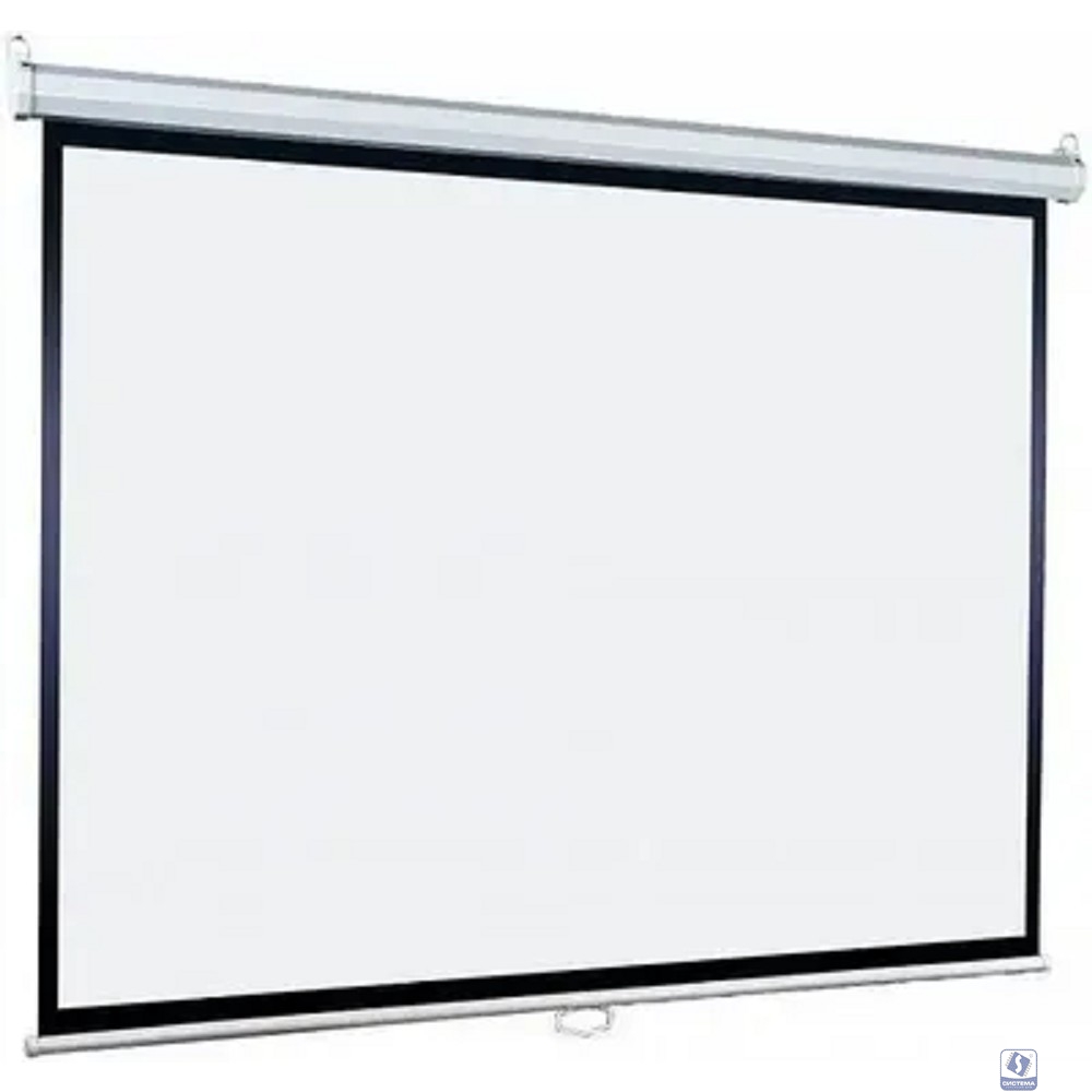 Lumien Eco Picture [LEP-100109] Настенный экран  203х203см (рабочая область 195х195 см) Matte White восьмигранный корпус, возможность потолочн./настенного крепления, уровень в комплекте, 1:1 (треуголь