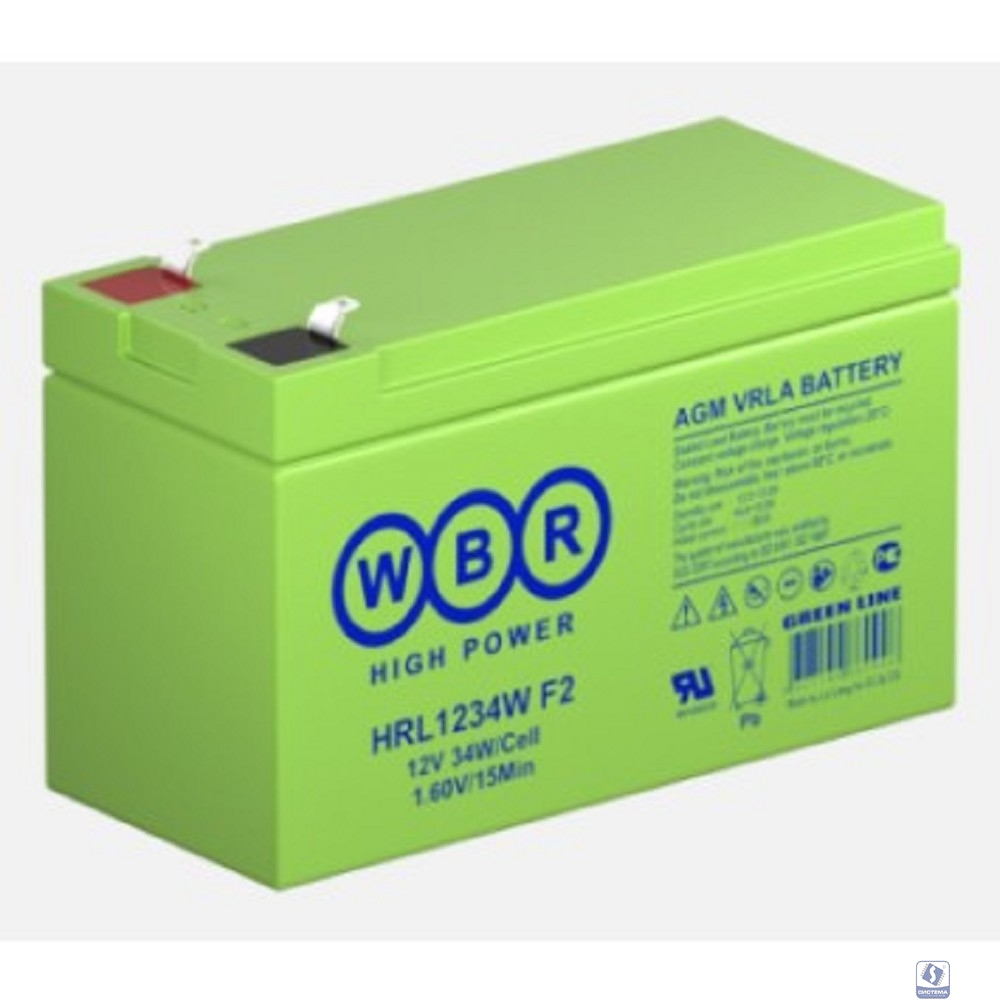WBR Батарея HRL1234W (12V/9Ah) (F2)