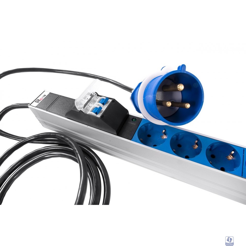 REM Верт блок розеток, мониторинг, измерение, 1 фаза 32A, авт, 20S, 1420 мм, вх IEC 309, шнур 3м R-MC1-32-20S-A-MI-1420-3-2P