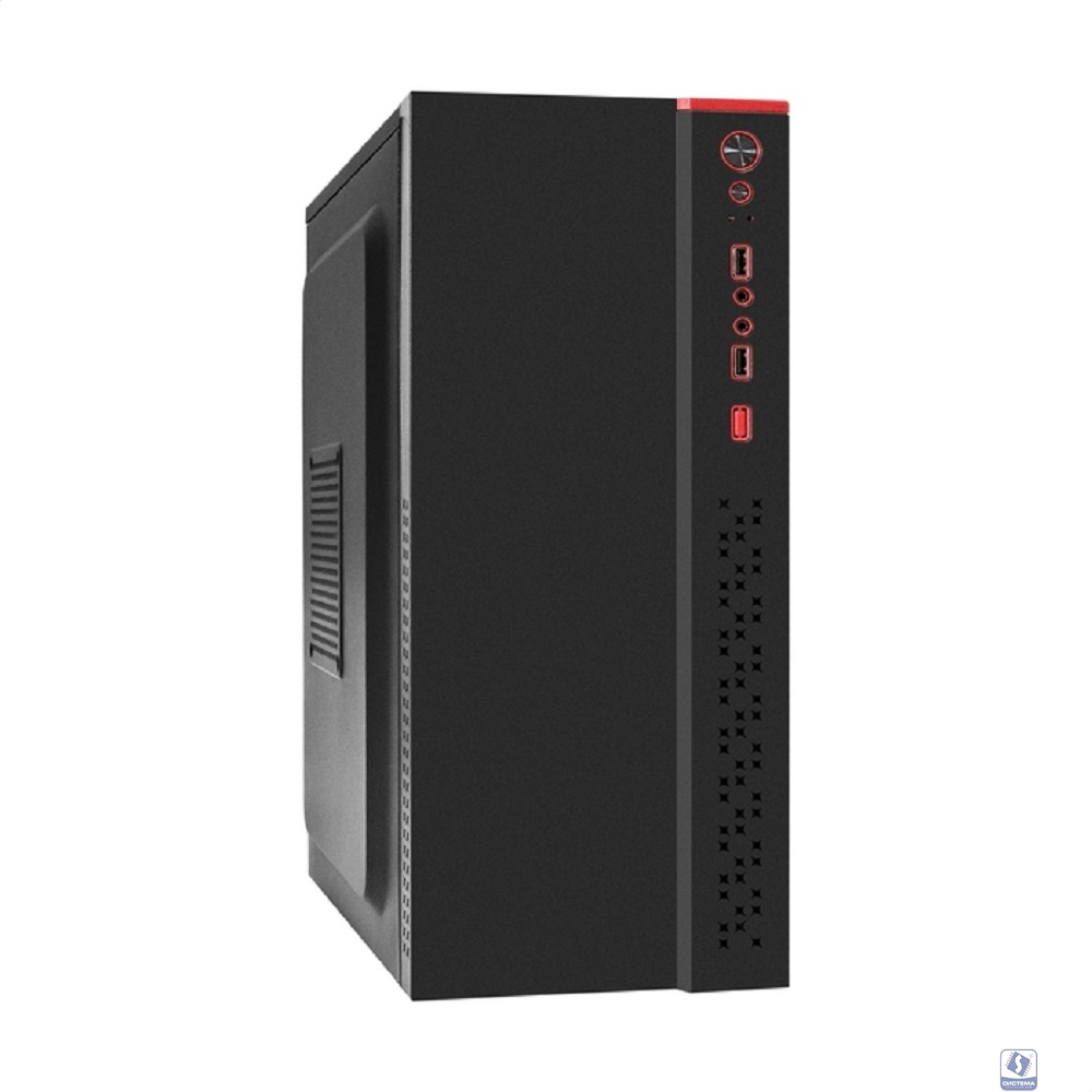 Exegate EX298131RUS Корпус Miditower ExeGate AA-443 (ATX, без БП, 2*USB+HD Audio, черный)