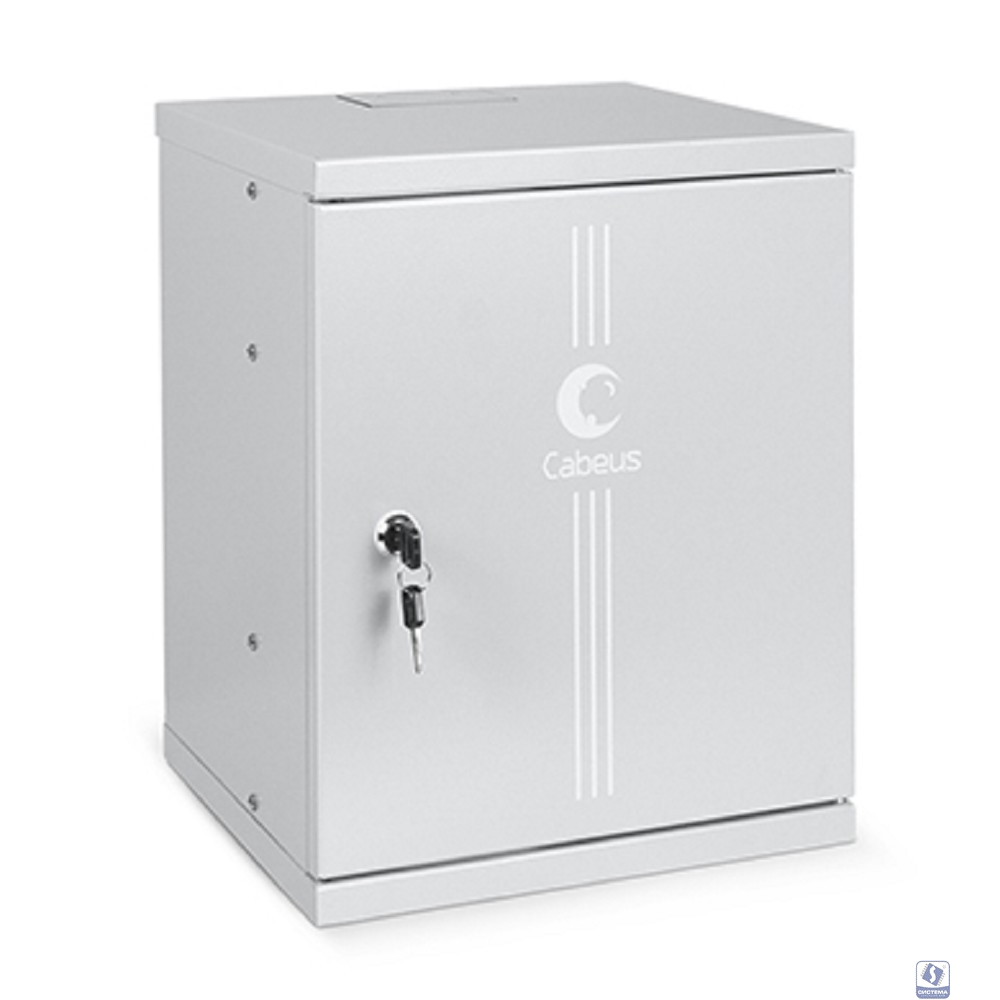 Cabeus WSC-8Um Шкаф телекоммуникационный настенный 10" 8U 326x300x405mm (ШхГхВ) дверь металл