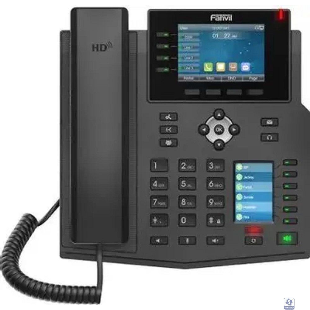 Fanvil X5U SIP телефон черн., с б/п