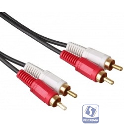 Exegate EX254083RUS Кабель аудио (2xRCA - 2xRCA) 2м Exegate, позолоченные разъемы