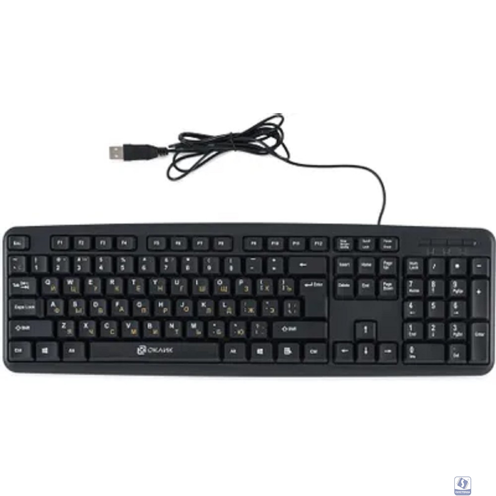 Повреждение упаковки Клавиатура Oklick 130M черный USB [337077]