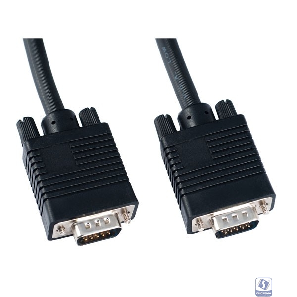 PERFEO Кабель VGA/SVGA вилка - VGA/SVGA вилка, с ф/фильтрами, длина 3 м. (V7002)