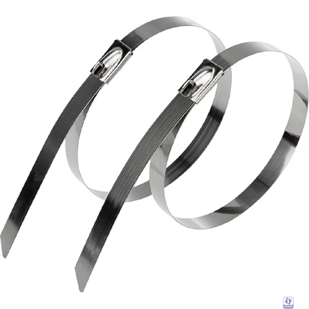 Rexant (07-0310-100) Стяжка кабельная стальная (304) 300x7,9мм (100 шт/уп)