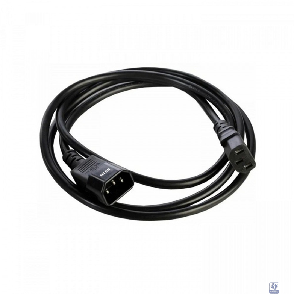 NTSS Шнур питания NTSS для БРП IEC 60320 C13 –  IEC 60320 C14, 3х1.0, 1 м, ГОСТ NTSS-PC13143