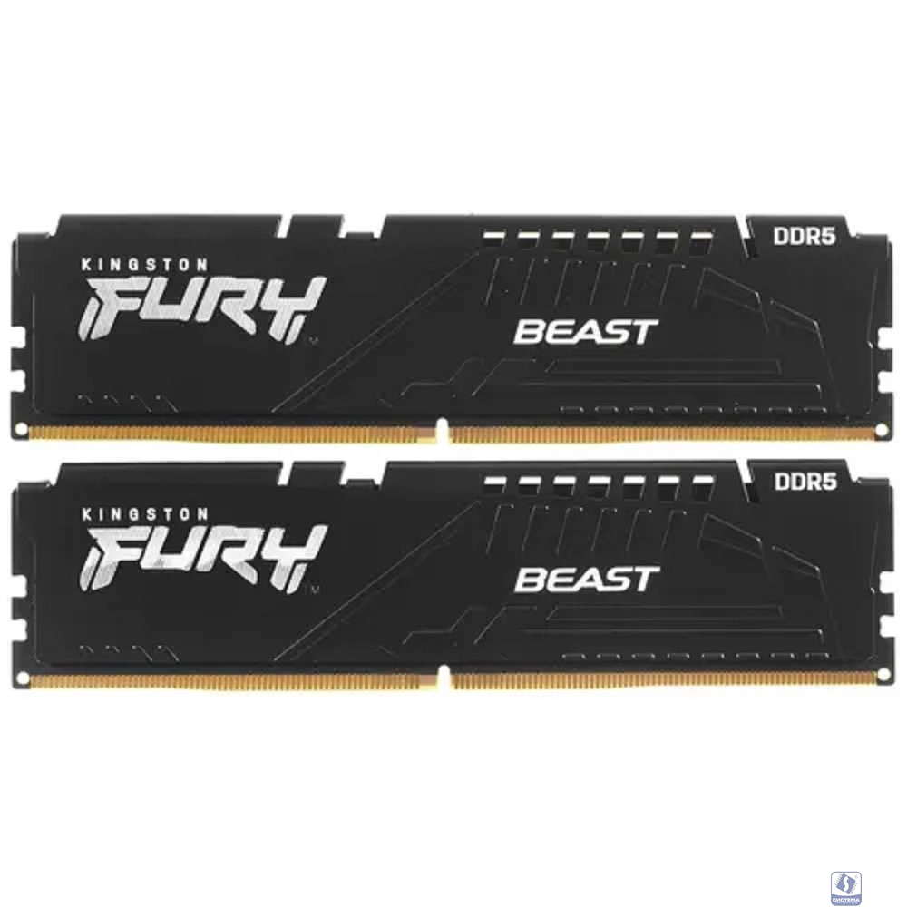 Kingston DDR5 DIMM 32GB 5600 FURY Beast Black EXPO (Kit 2*16gb) 1RX8 36-38-38 1.25V KF556C36BBEK2-32