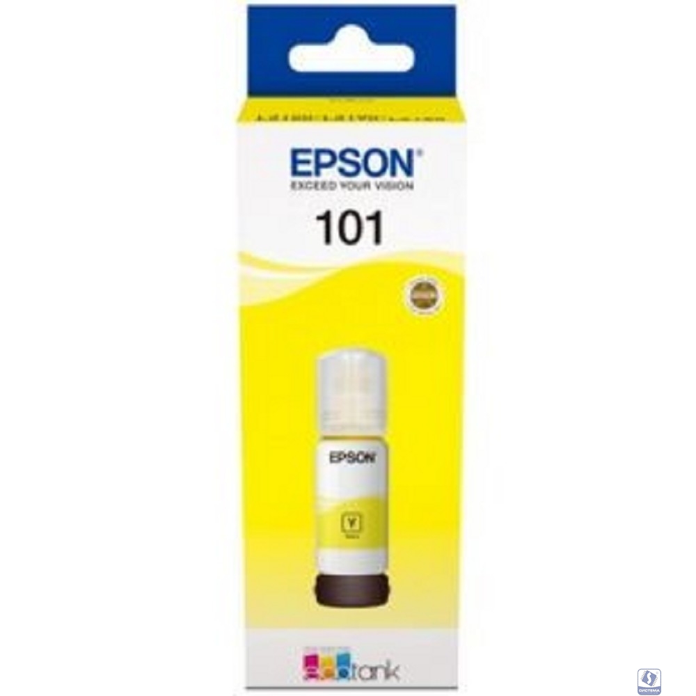 EPSON C13T03V44A Контейнер  101 с желтыми чернилами для  L4150/L4160/L6160/L6170/L6190, L6290 70 мл. 