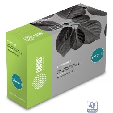 Тонер Картридж Cactus CS-SP201HE черный (2600стр.) для Ricoh SP 201/203/211/213