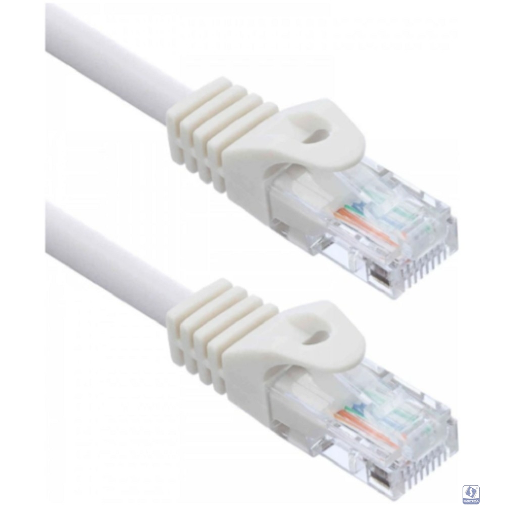 Кабель ACD Патч-корд ACD-LPU5C-10W |ACD-LPU5C-10W| Cat5e UTP 24AWG 4Pair, 7/0.18мм CU Белый, 1.0м, (741746) 