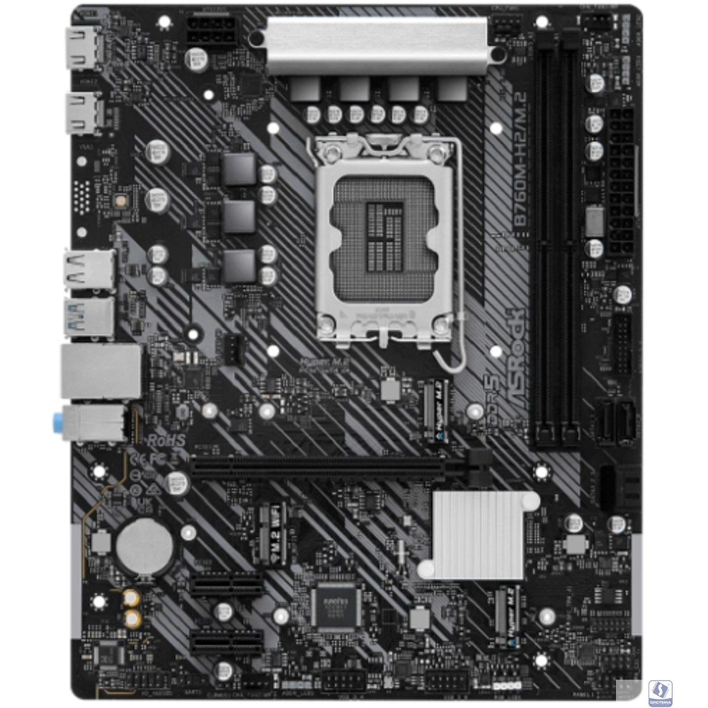 ASROCK B760M-H2/M.2, LGA 1700, Intel B760, mATX, Ret