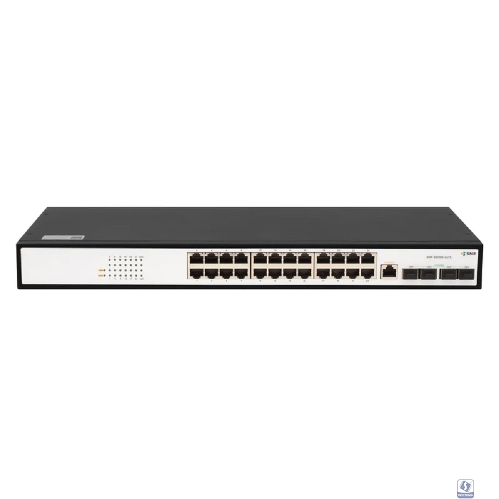 SNR SNR-S5110G-24TX Управляемый коммутатор уровня 2+, 24 порта 10/100/1000Base-T, 4 порта 1/10G SFP+, встроенный БП ~220V AC