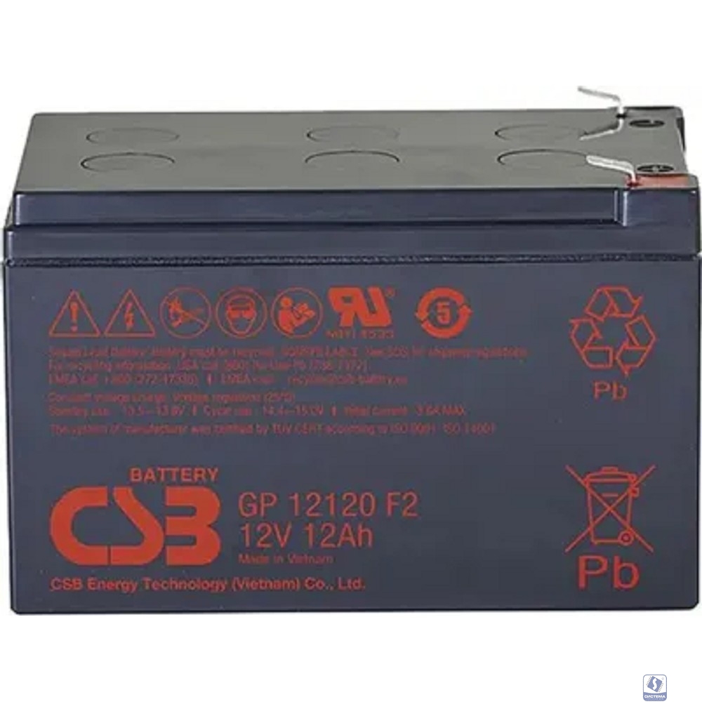 CSB Батарея GP12120 (12V/12Ah)  F2