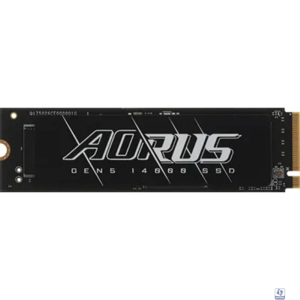 Твердотельный накопитель SSD Gigabyte 1TB M.2 2280 AORUS Gen5 14000 AG514K1TB PCI-Express 5.0x4, NVMe 2.0, 3D TLC NAND, Phison PS5026-E26, TBW 700