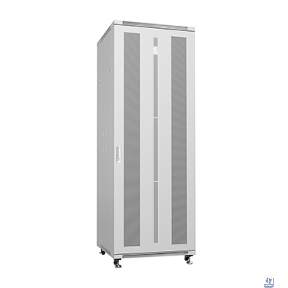 Cabeus ND-05C-47U80/80 Шкаф монтажный телекоммуникационный 19" напольный для распределительного и серверного оборудования 47U 800x800x2277mm (ШхГхВ) передняя и задняя перфорированные двери, ручка с за