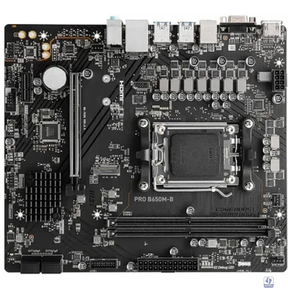 Материнская плата MSI PRO B650M-B, SocketAM5, AMD B650, mATX, Ret