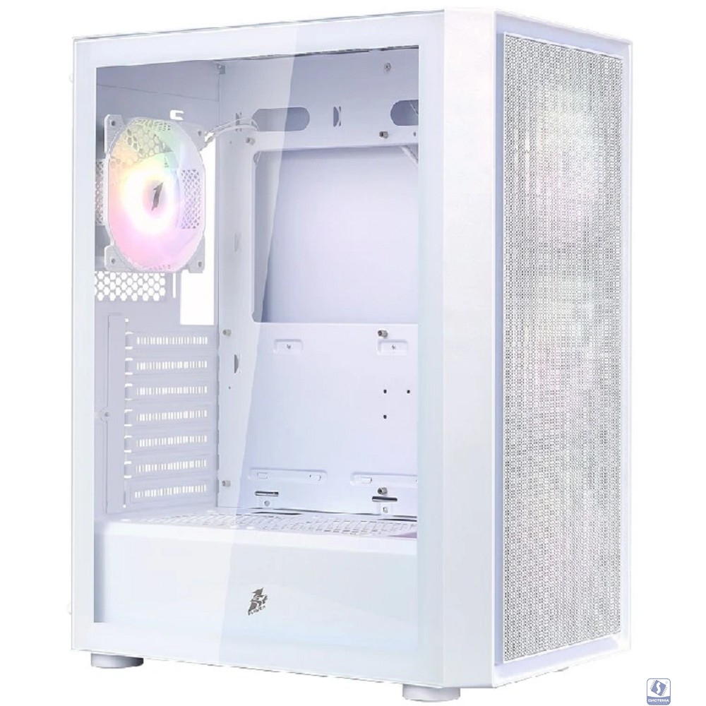 1STPLAYER Go6 ARGB White / ATX / 4x120mm ARGB fans / Go6-WH-4F7-W