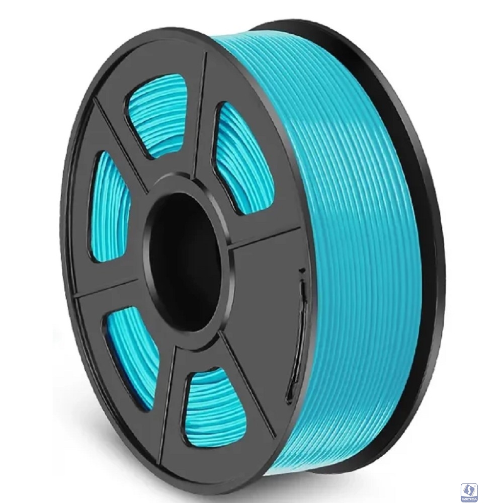 Филамент NVPRINT PETG Cyan для 3D печати диаметр 1.75мм  длина 330 метров  масса 1 кг