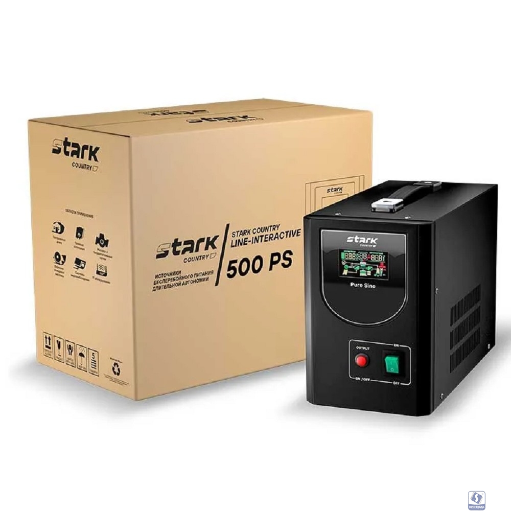 ИБП STARK SC 500 PS 500ВА/400Вт (4/8А) 