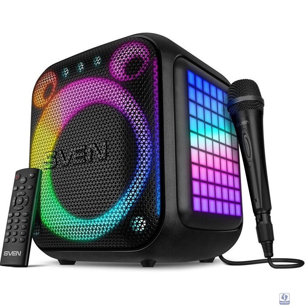 SVEN АС PS-880, черный (110 Вт, TWS, Bluetooth, FM, USB, microSD, LED-дисплей, 4500мА*ч)