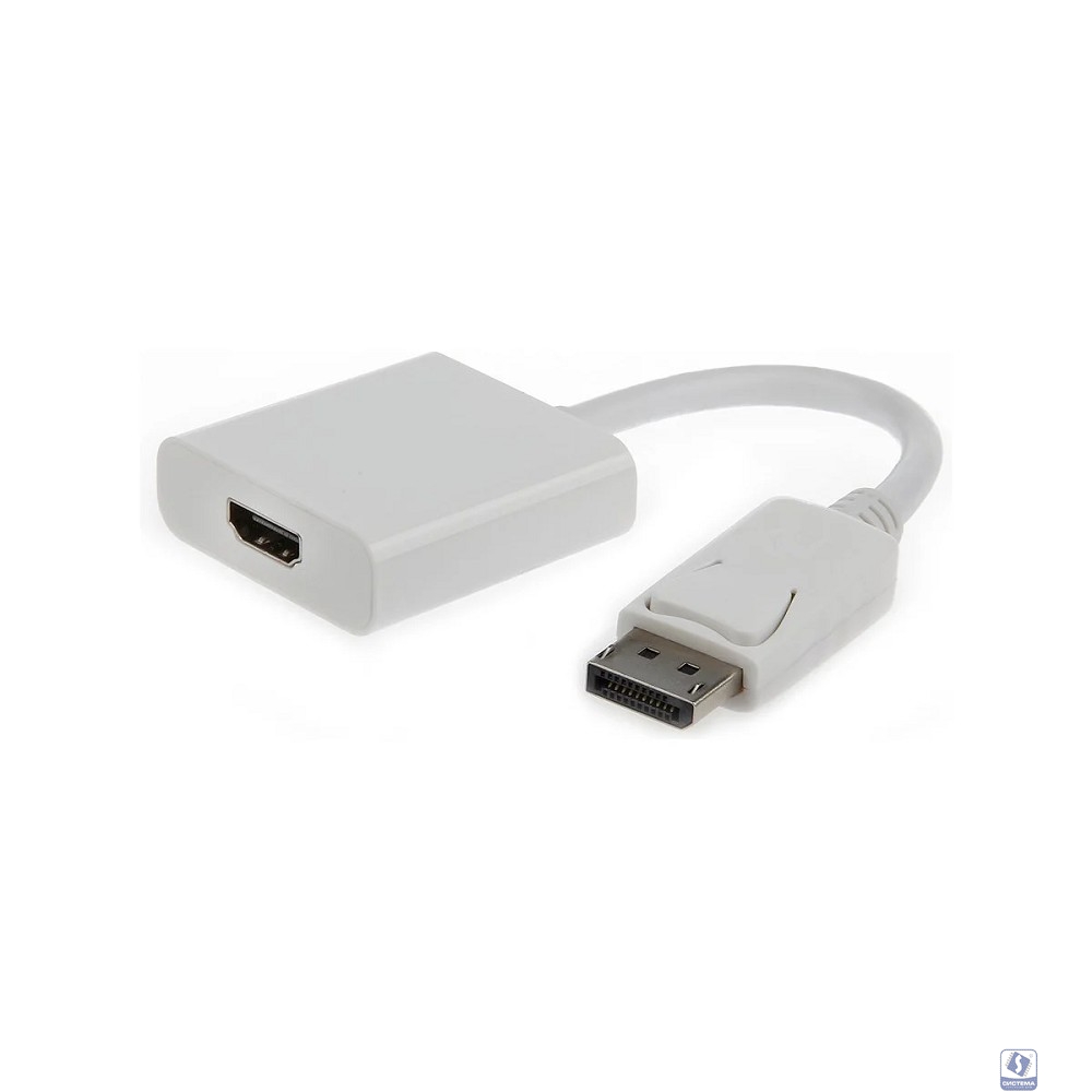 Gembird Переходник DisplayPort - HDMI , 20M/19F, белый (A-DPM-HDMIF-002-W)